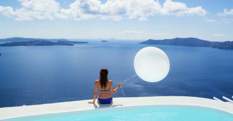 Santorini - on the edge of the Caldera - Cyclades Holidays in Greece, Infinity pool, Luxury Villas 