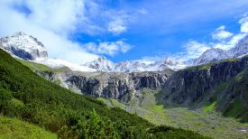 The Zillertal Valley in Tirol Austria | blue sky, mountains, alps
