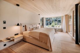 Modern design hotel & spa, Forsthofgut in Leogang Austria - spa relaxation zones in wood
