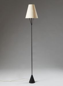 Carl Aubock design standing lamps, photo of