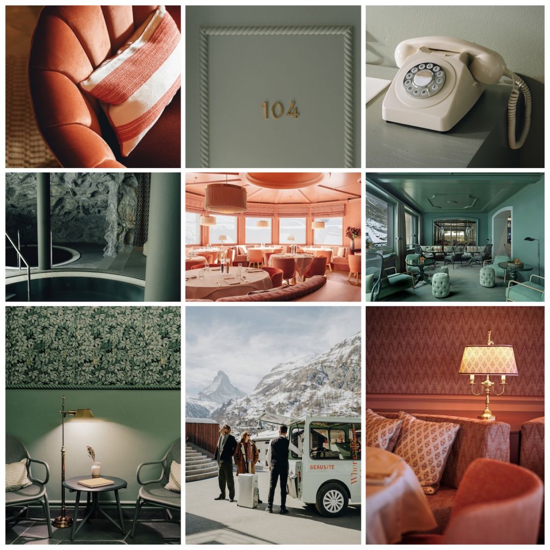 Europe's Beautiful Hotels of Modern Heritage in the Alps | Beautsite Hotel Zermatt Switzerland | Grand Hotel Facade 