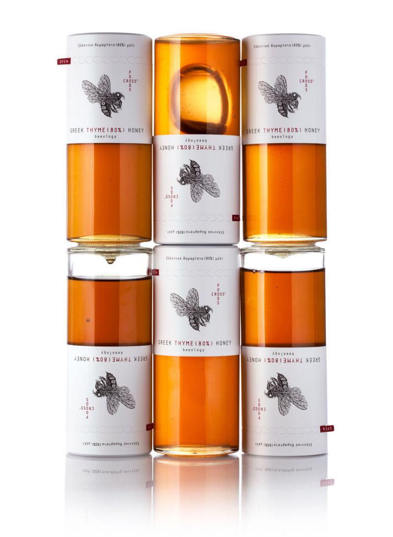 Designer Food packaging | FoodsCross | Exceptional Thyme Honey from Greece | The Aficionados 