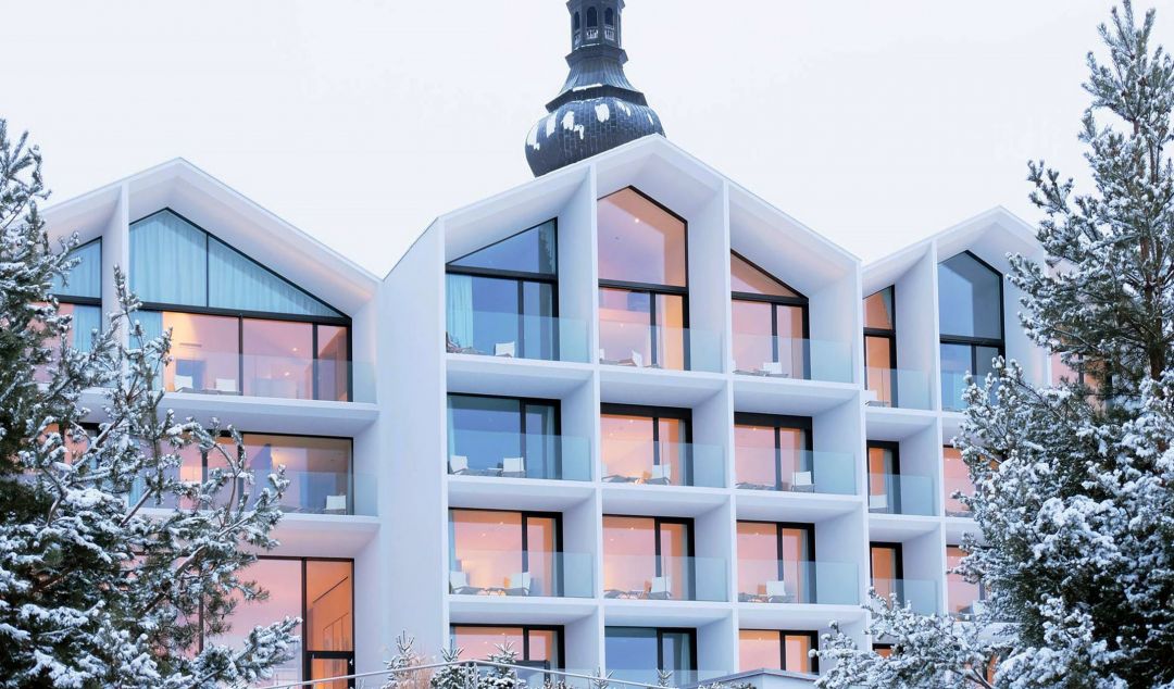 Schgaguler Hotel Castelrotto in Alpe di Siusi South Tyrol designed by Peter Pichler Architecture