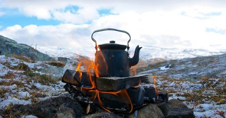 Valdres, hotel, travel, Norway, mountain, Jotunheimen, campfire