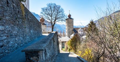 The historic city of Brig, Stockalperschloss, Switzerland