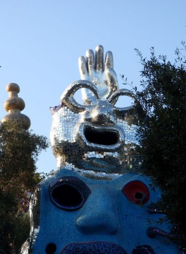 Artist Saint Phalle's sculptural Tarot Garden in Tuscany. 