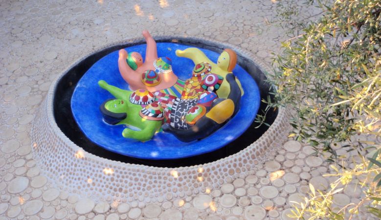 Artist Saint Phalle's sculptural Tarot Garden in Tuscany. 