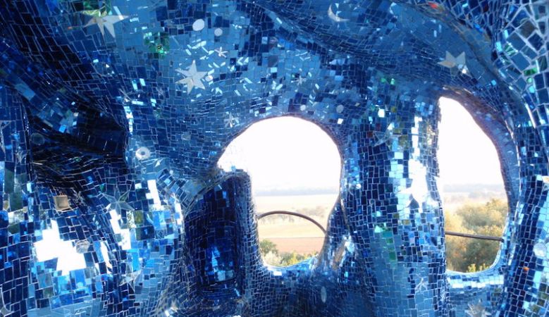 Artist Saint Phalle's sculptural Tarot Garden in Tuscany. 