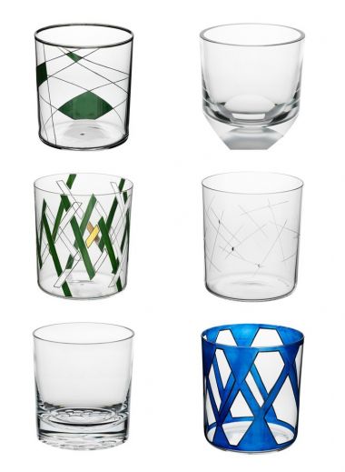 Viennese glass manufacturer Lobmeyr and designer Martino Gamper whisky tumbler series| Interios of Stillfried Wien | European Design Furniture NYC | www.TheAficionados.com